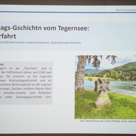 Samstags Gschichtn vom Tegernsee, © Isabella Krobisch