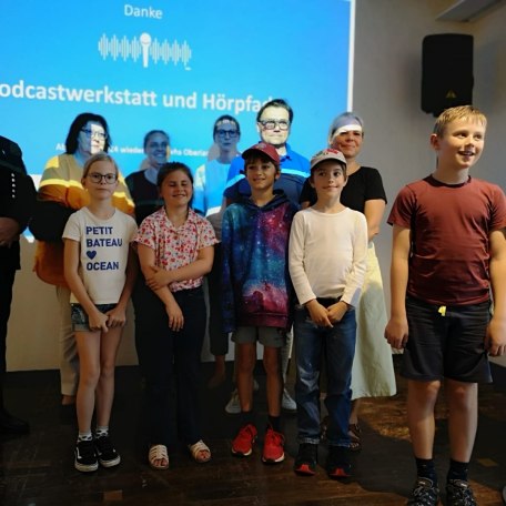 Kinder Podcastteam, © Isabella Krobisch