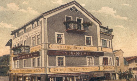 Kaufhaus Sundheimer 1908, © Heimatmuseum Miesbach